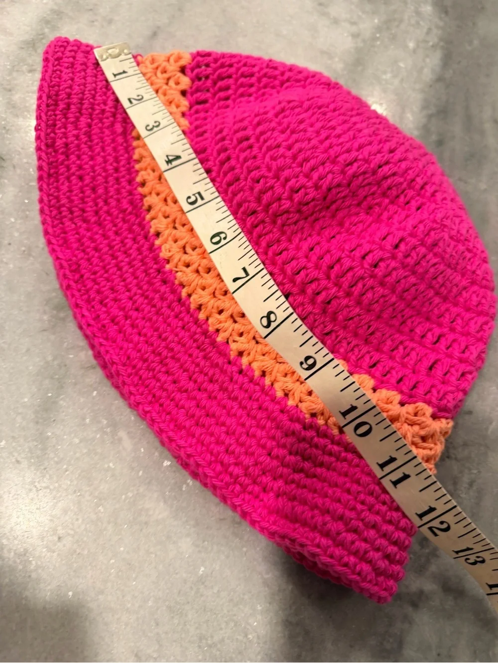 Handmade Crochet Bucket Hat 100% Cotton Lightweight Packable Festival Boho Beach